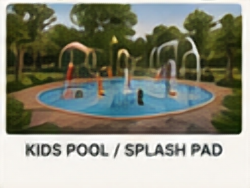 Children's pool and splash-pad concept